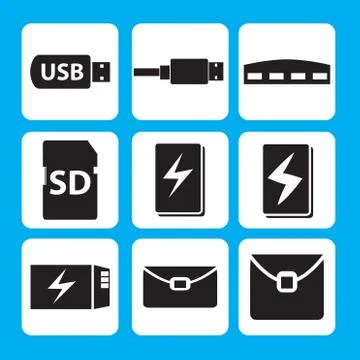 Electronic vector icon Stock Illustration