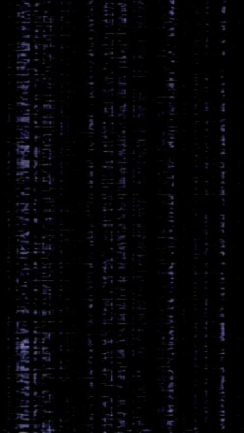 Electronic Vertical Glitch Lines, VHS Dark Background Vídeos de archivo 300344523