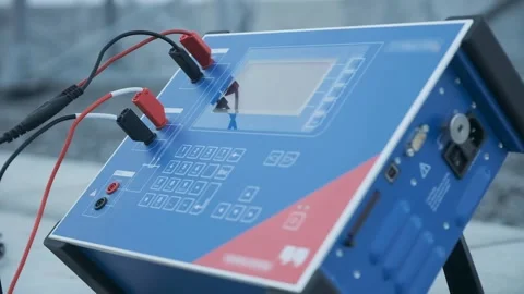 Electronic voltage measuring device Stock Footage 149972229