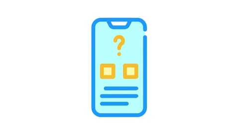 Electronic voting color icon animation Stock Footage 156656546