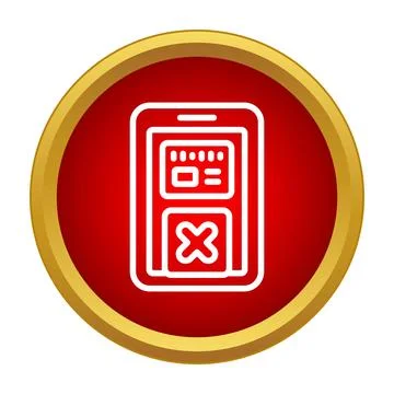 Electronic voting device showing rejected poll option Stock-Illustration