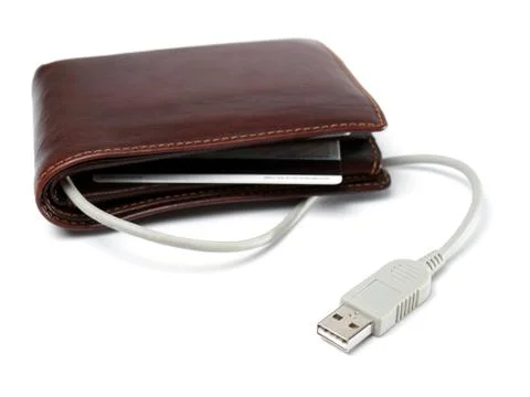 Electronic wallet Stock Photos