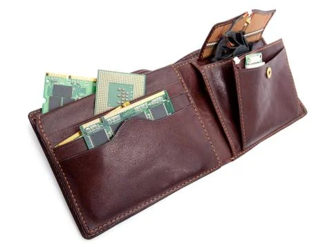 Electronic wallet Stock Photos