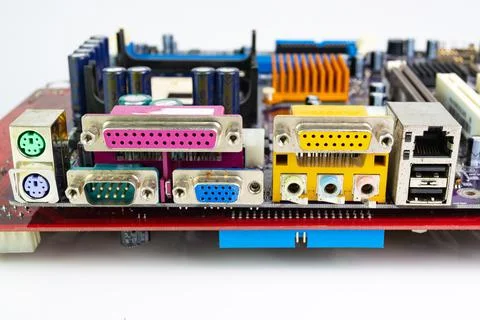 Electronic waste of mainboard computer - old computer circuit boards Photos