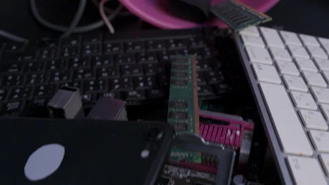 Electronic waste management. Stock Footage 310531605