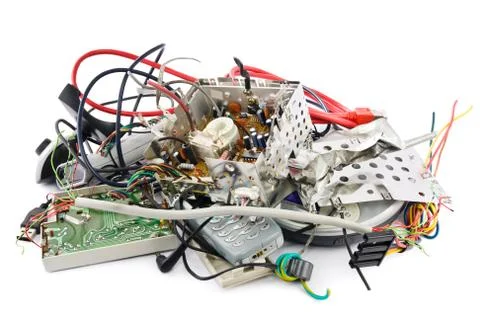 Electronic waste Foto stock