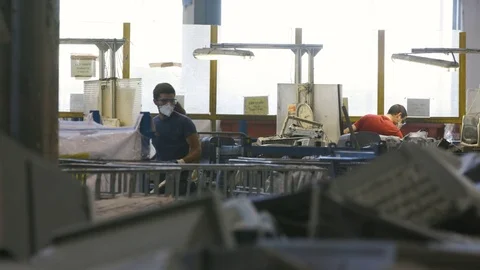 Electronic Waste Recycling Team Video stock 77747779