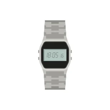 Electronic watch flat icon Stock Illustration