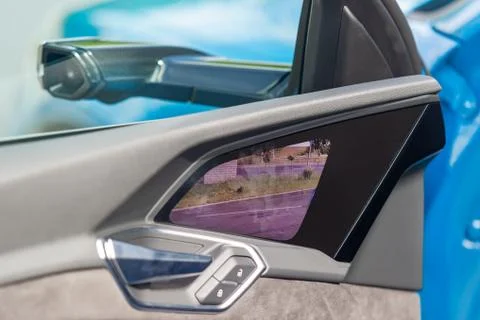 Electronic wing mirror Stock Photos