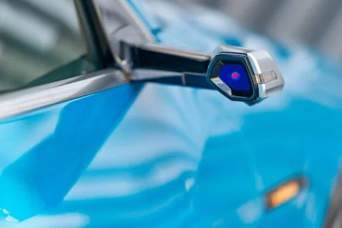 Electronic wing mirror Stock Photos