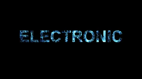 Electronic Word Animation Stock Footage 37336197