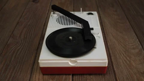 Electronical Children's Record Player. Video stock 121713670