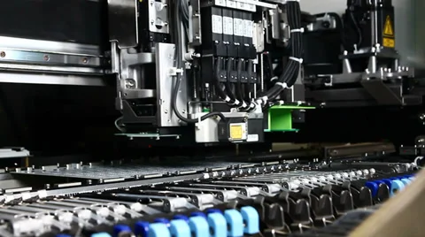 Electronical Machines PCB 2 Stock Footage 36567413