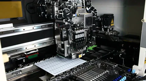 Electronical Machines PCB Stock Footage 35902796