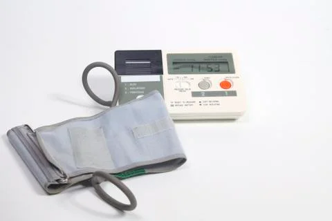 Electronical sphygmomanometer Stock Photos