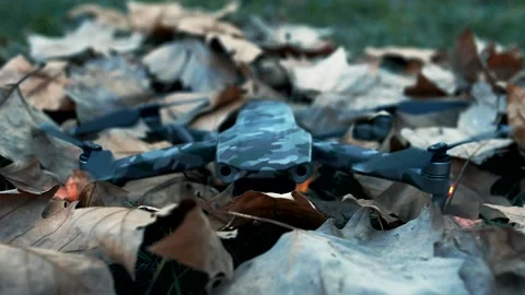 Electronically Controlled Quadcopter Gimbal Camera Stock Footage 139041149