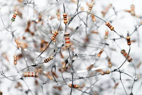 Electronics, abstraction, capacitor Stock Photos