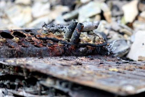 Electronics After the Fire 37 Stock Photos