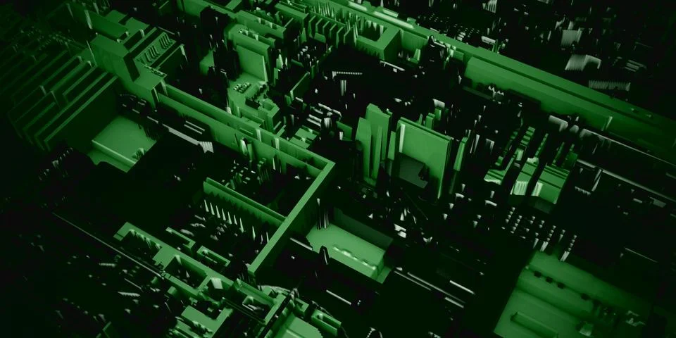 Electronics and Semiconductor Industry Stockillustratie