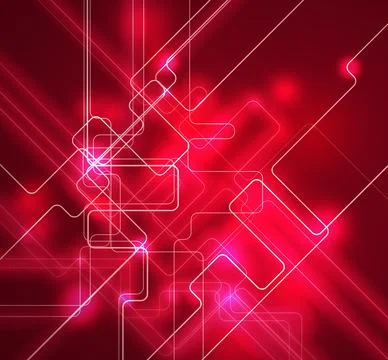 Electronics and technology. Circuit board pattern illustration Stock Photos