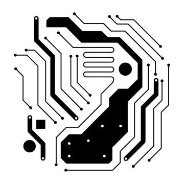 Electronics board. Circuit board electronic hi tech pattern. Stockillustratie