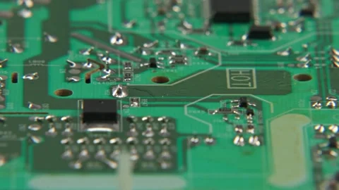 Electronics board for internal brain of television boards Stock Footage 329707301