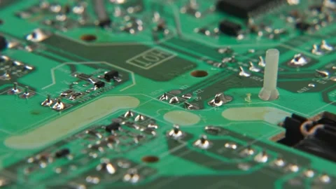 Electronics board for internal brain of television boards Stock Footage 329707303