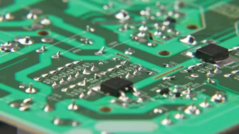 Electronics board for internal brain of television boards Stock Footage 329707316