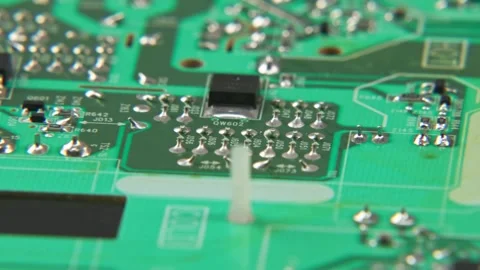 Electronics board for internal brain of television boards Stock Footage 329707426
