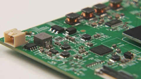 Electronics board for internal brain of television boards Stock Footage 329707464