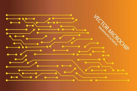 Electronics board. Microchip background. Computer network design elements 스톡 일러스트