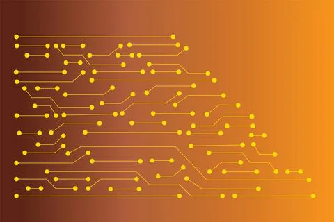 Electronics board. Microchip background. Computer network design elements. In イラスト素材