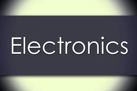 Electronics - business concept with text Stock Illustration