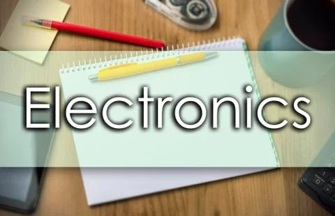 Electronics -  business concept with text Stock Illustration