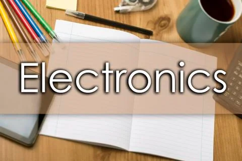 Electronics - business concept with text Stock Photos