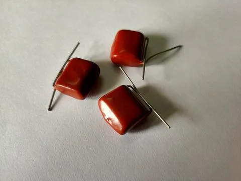 Electronics capacitor Stock Photos