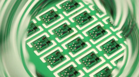 Electronics circuit board Video stock 32244273