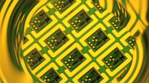 Electronics circuit board Video stock 32244515