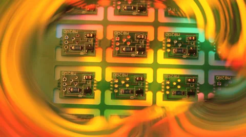 Electronics circuit board Video stock 32244558