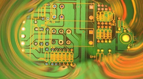 Electronics circuit board Video stock 32244620