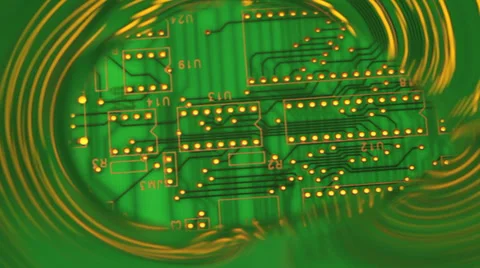 Electronics circuit board Stock Footage 32244787
