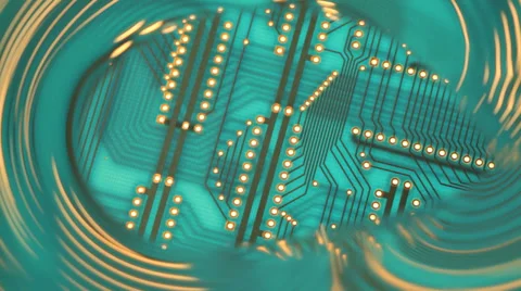 Electronics circuit board Stock Footage 32244871