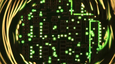 Electronics circuit board Stock Footage 34303461