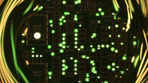Electronics circuit board Stock Footage 34303692