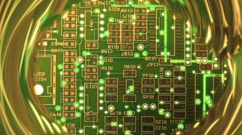 Electronics circuit board Stock Footage 34304210