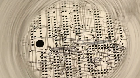 Electronics circuit board Stock Footage 34304634