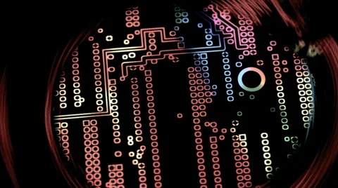 Electronics circuit board Stock Footage 34305297
