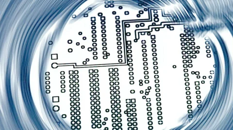 Electronics circuit board Stock Footage 34305554