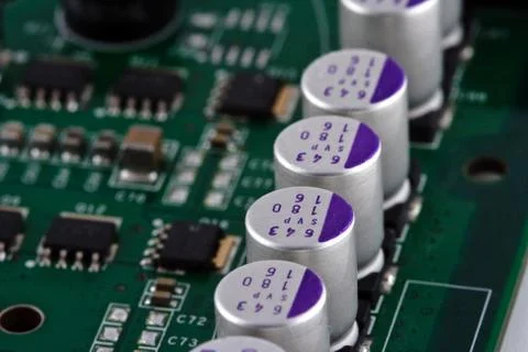 Electronics circuit board Stock Photos