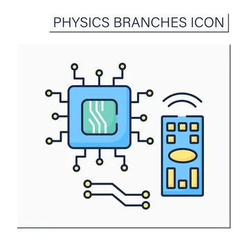 Electronics color icon Stock Illustration